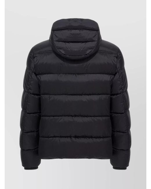 Moorer Blue 'Brett' Quilted Hooded Bomber Jacket for men