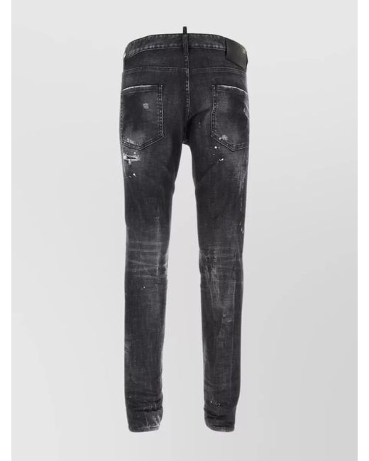 DSquared² Gray Flexible Denim Cool Dude Pants for men