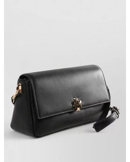 Tory Burch Black Charlie Logo Shoulder Bag Small Crossbody