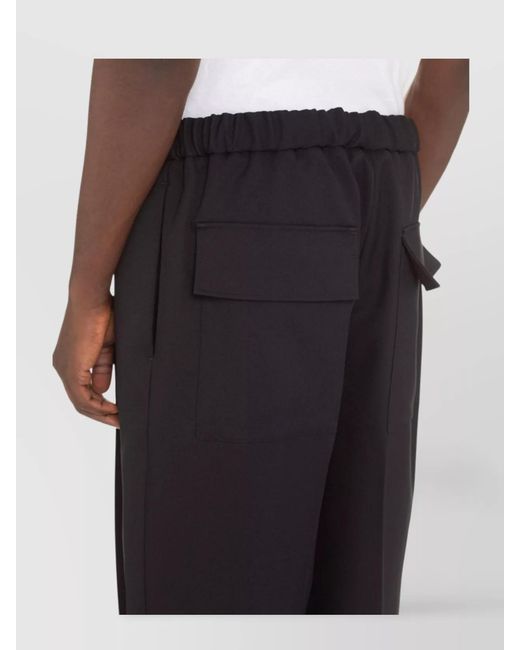 Jil Sander Blue Cropped Trousers for men