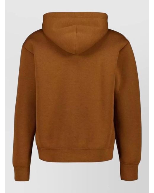 MM6 by Maison Margiela Brown Hooded Zip Jacket Regular Fit for men