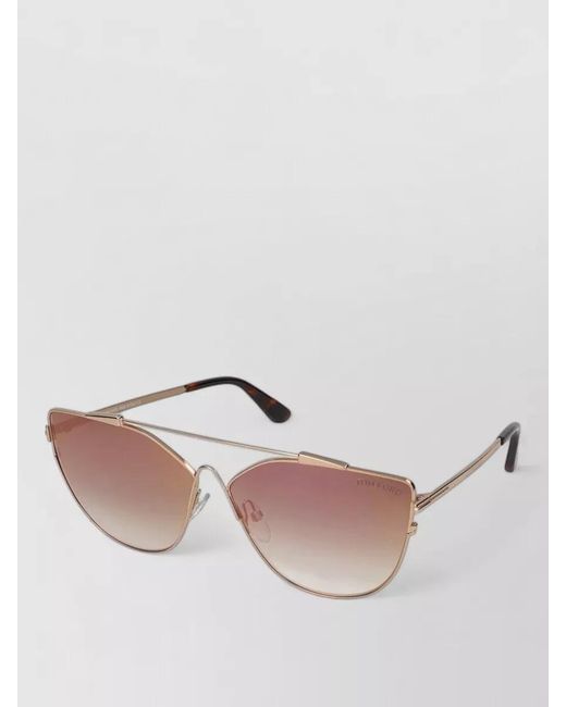 Tom Ford Pink Sunglasses Ft0563 33G Cat Eye Metal