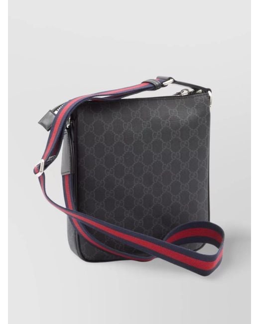 Gucci Gray Canvas Shoulder Bag for men