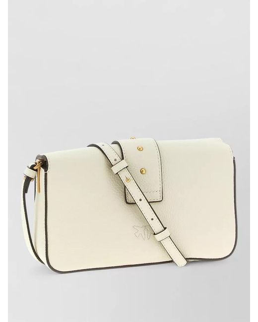 Pinko Natural Love Bag One Mini Leather Shoulder Bag
