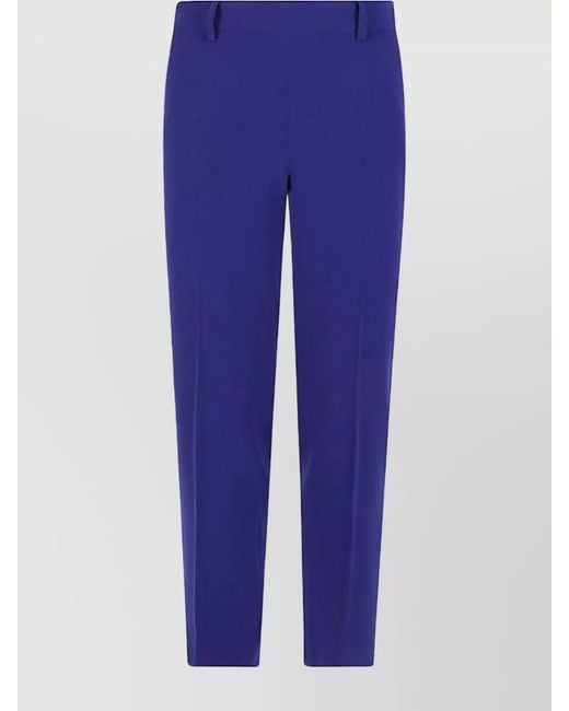 Alberto Biani Blue Straight-Leg Tailored Trousers