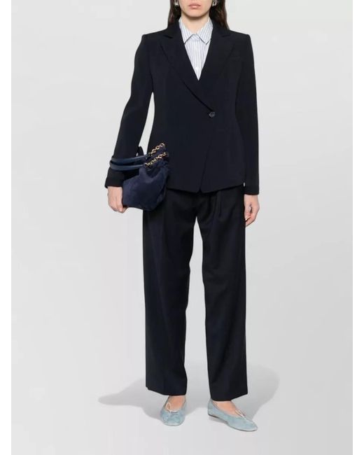 Emporio Armani Blue Double-Breasted Blazer
