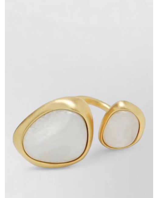 Cult Gaia Metallic Cleo Ring Slides