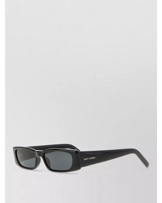 Saint Laurent Gray Acetate Sunglasses