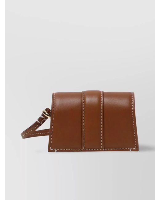 Jacquemus Brown Na Leather Airpods Case