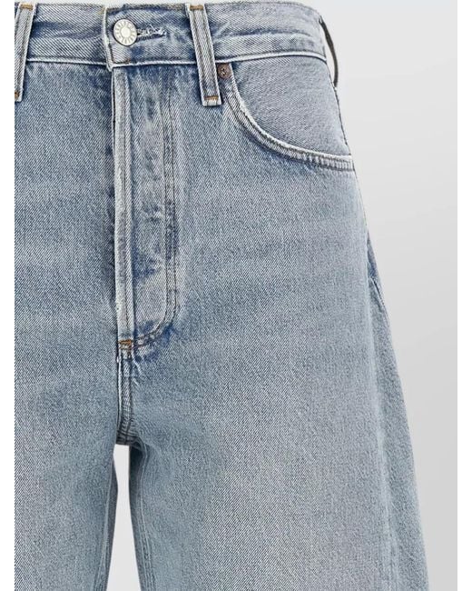 Agolde Blue Luna High Waist Wide Leg Jeans