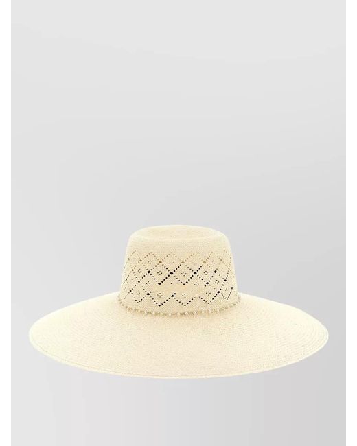 Maison Michel Natural Straw Blanche Sun Hat