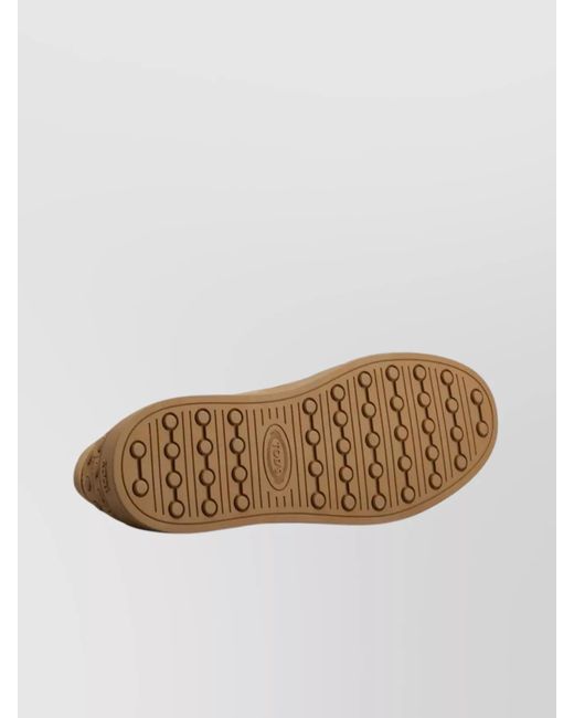 Tod's Brown Suede Low Top Sneakers for men