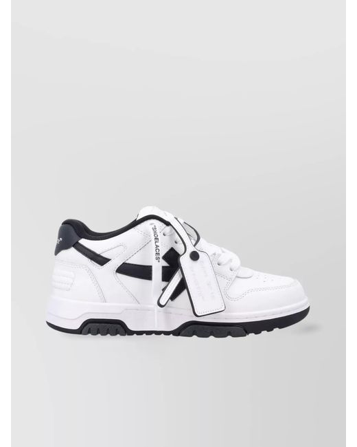 Off-White c/o Virgil Abloh White Leather Out Of Office Low-Top Sneakers for men