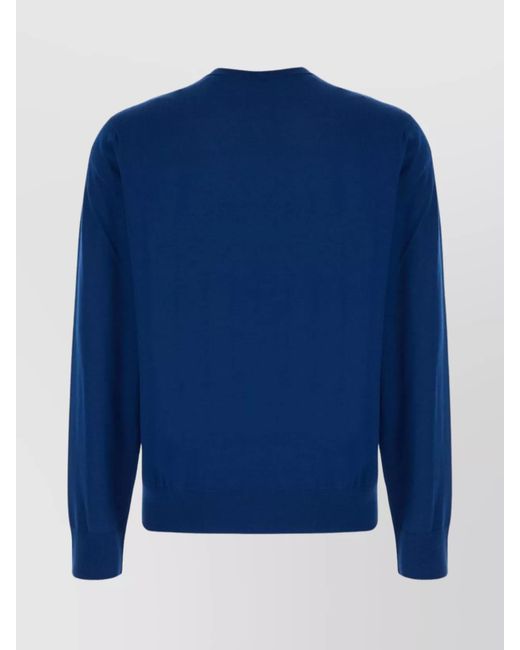 Ferragamo Blue Virgin Wool Sweater for men