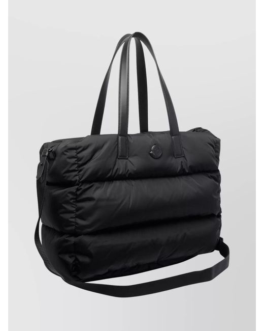 Moncler Black Padded Nylon Tote Bag for men