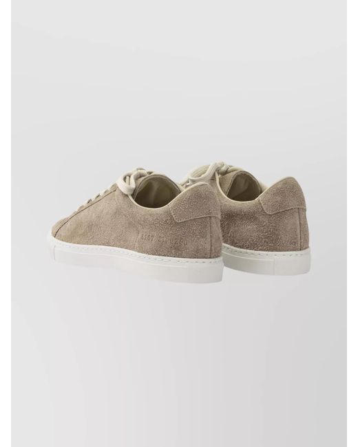 Common Projects Metallic Suede Leather Low-Top Sneakers