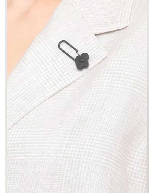 Lardini Natural Linen Blazer Tailored Fit Chest Pocket