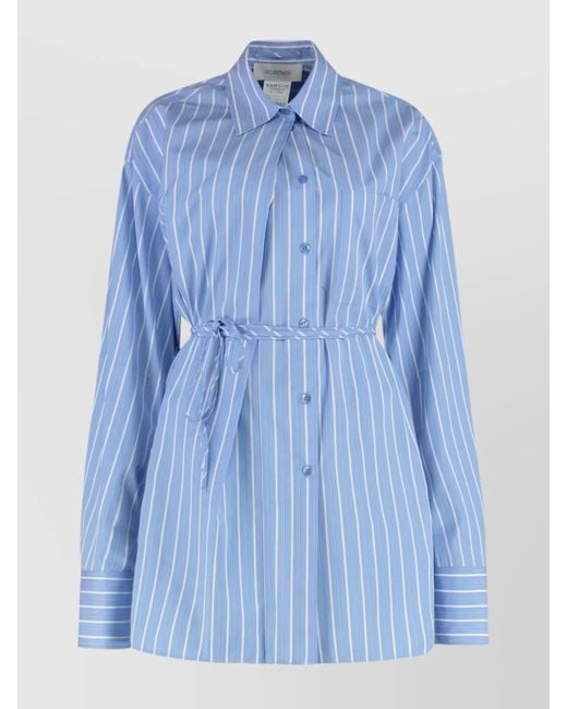 Sportmax Blue Striped Shirt