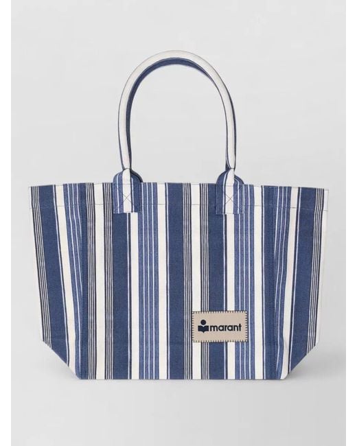 Isabel Marant Blue Na Cotton Beach Bag