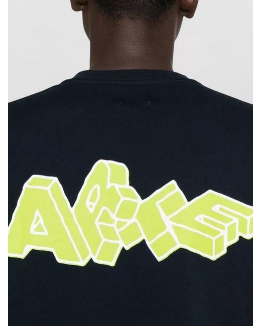 Arte' Blue Collage Cotton T-Shirt for men