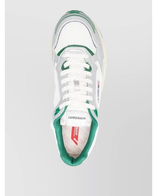 Autry Green Leather Low-Top Sneakers for men