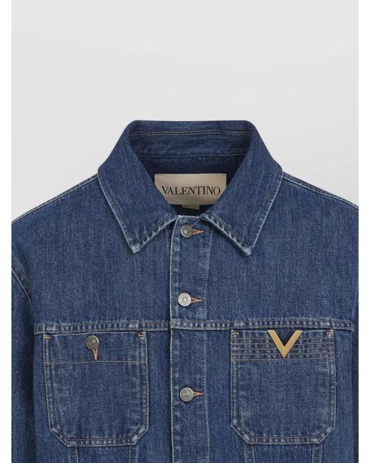 Valentino Blue Denim Jacket for men