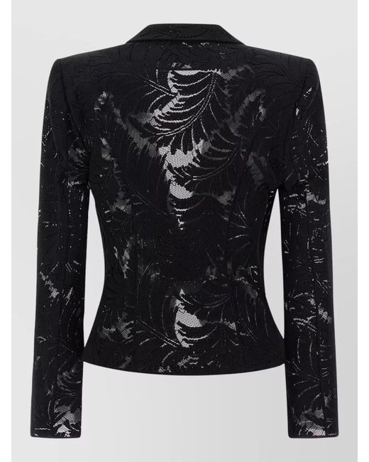 Balmain Black Lace Blazer Blazers