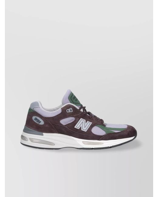 New Balance Multicolor Leather Low Top Sneakers