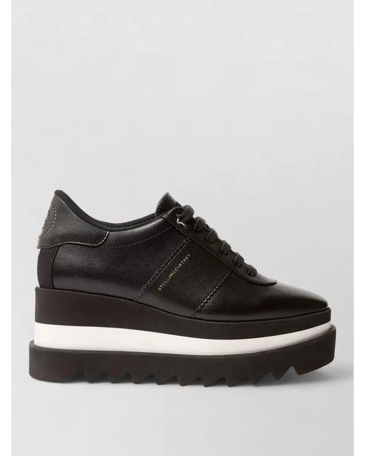 Stella McCartney Black Striped Low-Top Sneakers