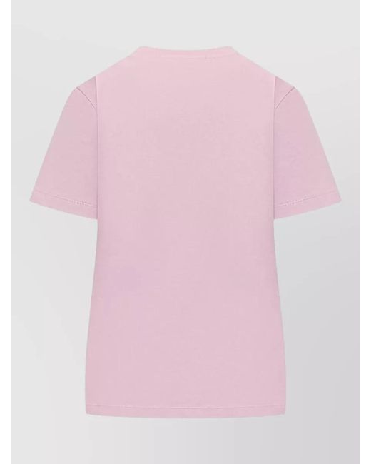 MSGM Pink Short-Sleeve T-Shirt