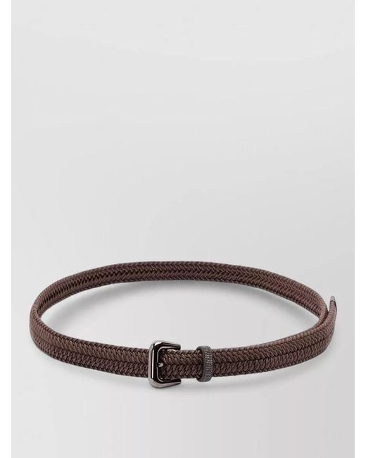 Brunello Cucinelli Gray Slim Belt