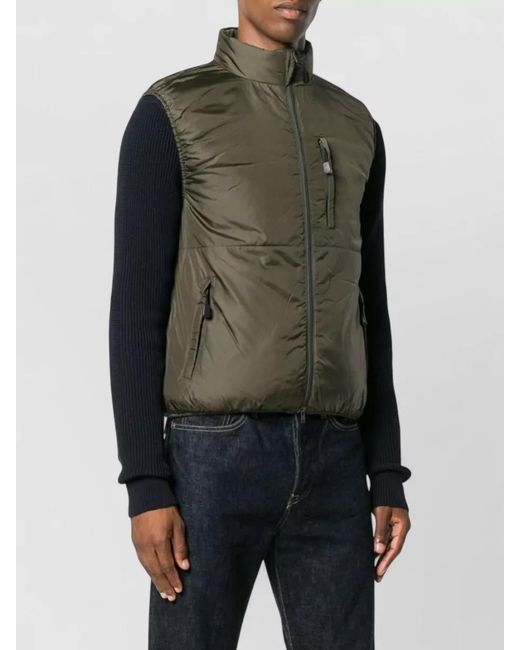 Aspesi Green Puffer Vest for men