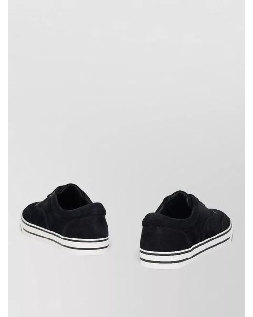 Dolce & Gabbana Multicolor Low Top Suede Lace Up Sneakers for men