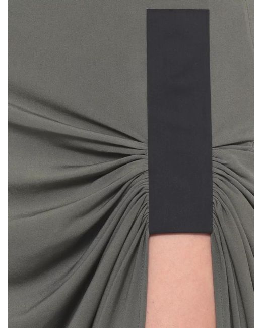 Coperni Gray Sleeveless Maxi Dress Contrasting Inserts