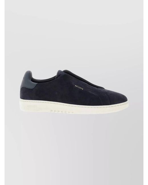 Axel Arigato Blue Slip-On Suede Sneakers Rubber Sole for men