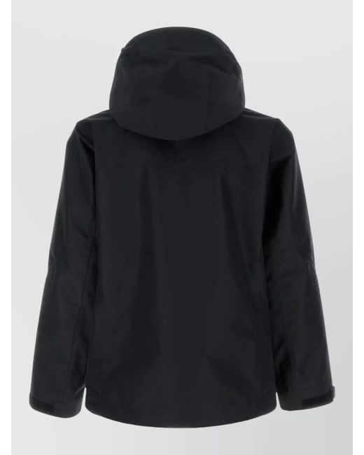 Prada Black Recycled Polyester Hooded Windbreaker Jacket for men