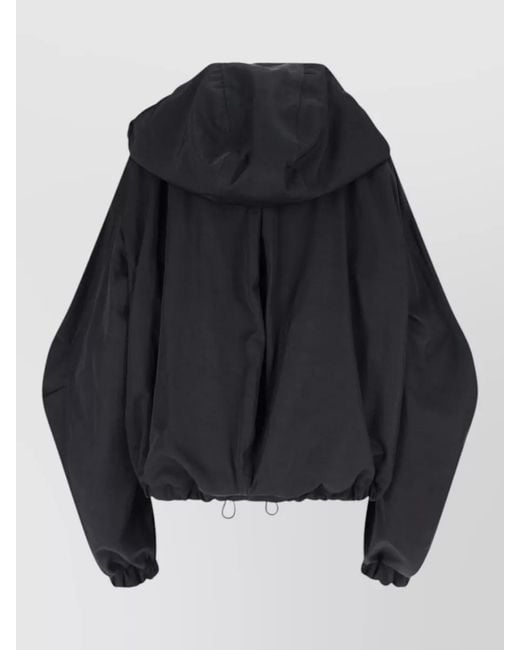 The Attico Black Bomber Jacket
