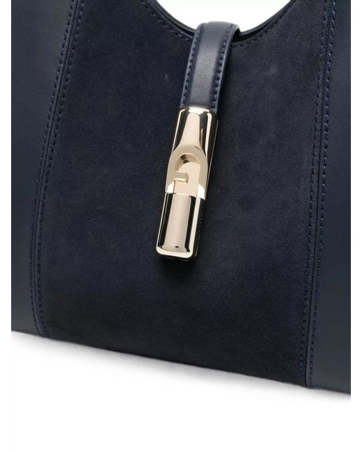 Furla Black 1927 Leather Shoulder Bag