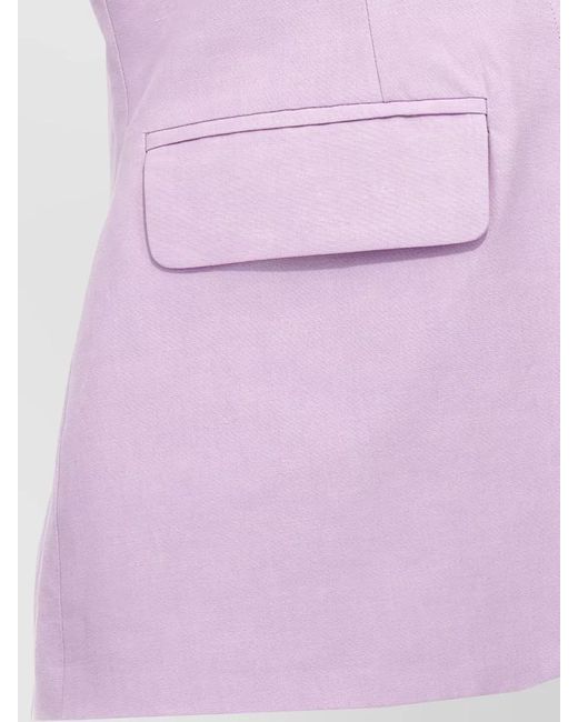 OMBRA MILANO Pink Number Four Sleeveless Blazer Jacket