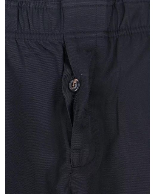 Our Legacy Blue Straight Wide-Leg Trousers