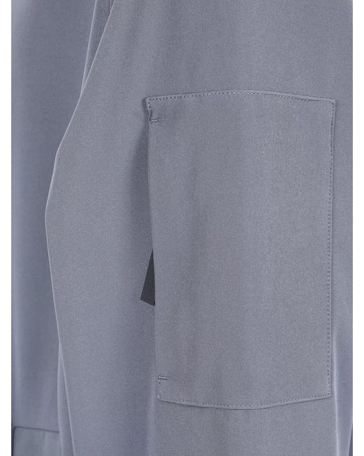 Rains Blue Softshell Oversized Jacket