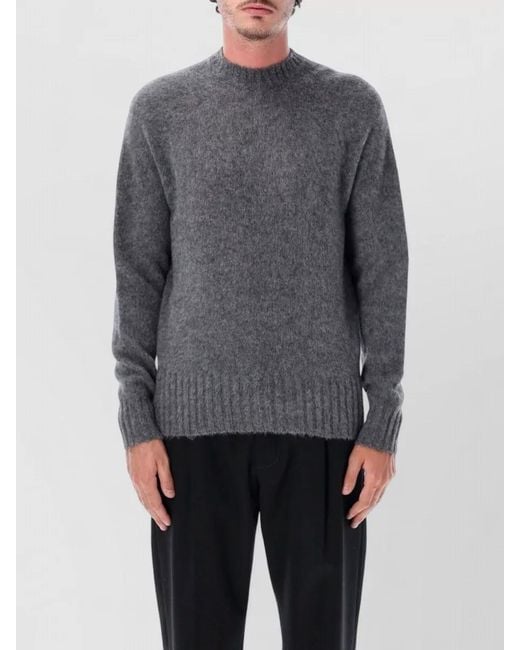 Tom Ford Gray Seamless Crewneck Knit Long Sleeve Sweater for men