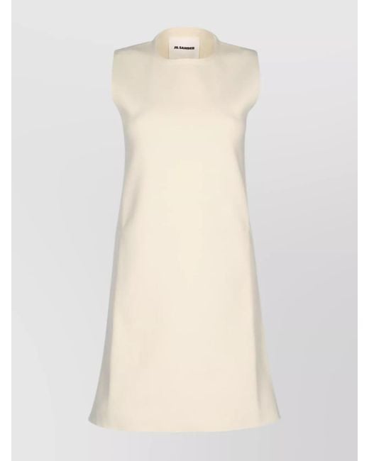 Jil Sander Natural Mini Dress
