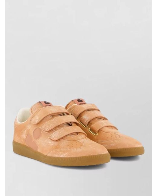 Isabel Marant Brown Beth Gd Leather Sneakers Suede Goatskin