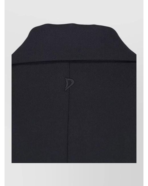 Dondup Black High Waist Flared Stretch Tailored Pants