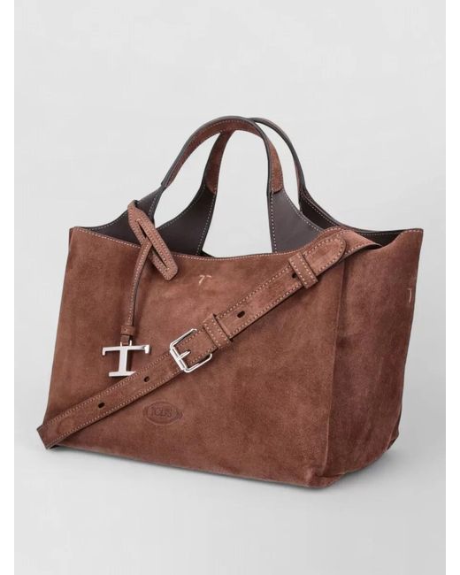 Tod's Brown Leather Tote Bag