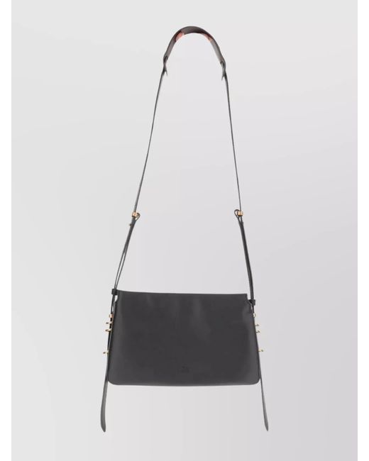 Pinko White Love Bag One Mini Leather Shoulder Bag