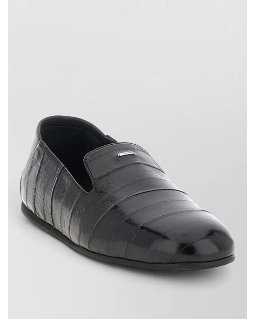 Giuseppe Zanotti Black Leather Slippers for men