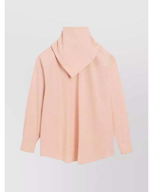AMI Pink Cotton Bandana Long-Sleeve Shirt