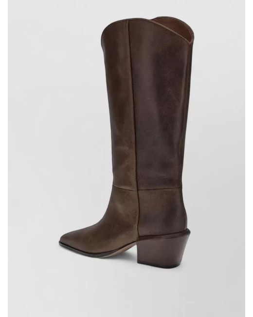 Paris Texas Brown Leather Boots